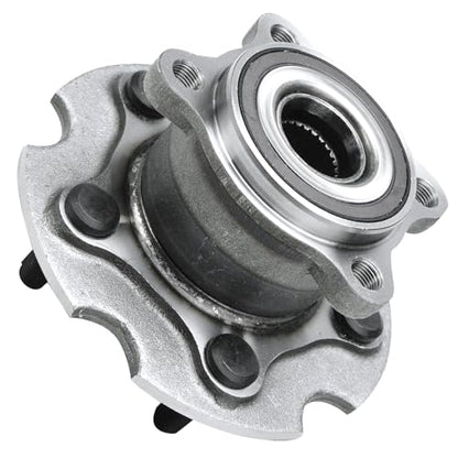 Detroit Axle - AWD Pair Rear Wheel Bearing Hubs Assembly for Toyota RAV4 2006-2018, Lexus NX300h 2015-2019, NX300 2018-2019, NX200t 2015-2017, 5 Lugs w/ABS Wheel Bearing Hubs Replacement - style: 512374 x2/Pair