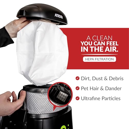 Atrix Ergo Backpack Canister Vacuum, Portable Cleaner with Attachments for Professional and Residential Use, VACBP1-PK Pro Bundle - size: Pro Bundle