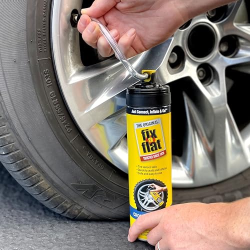 Fix-A-Flat S60430-6PK Aerosol Emergency Flat Tire Repair and Inflator, for Large Tires, Eco-Friendly Formula, Universal Fit for All Cars and Small Trucks/SUVs, 20 oz. (Pack of 6) - size: 20oz 6pk