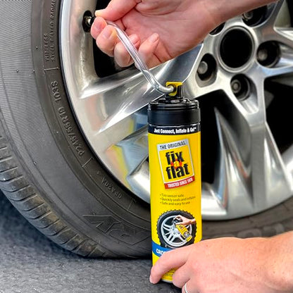 Fix-A-Flat S60430-6PK Aerosol Emergency Flat Tire Repair and Inflator, for Large Tires, Eco-Friendly Formula, Universal Fit for All Cars and Small Trucks/SUVs, 20 oz. (Pack of 6) - size: 20oz 6pk