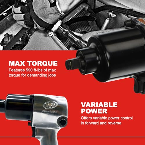 Ingersoll Rand 231HA 1/2" Air Impact Wrench, Super Duty, 600 ft-lb Torque, Friction Ring Retainer, Pistol - size: 1/2" Impact - Bottom Exhaust