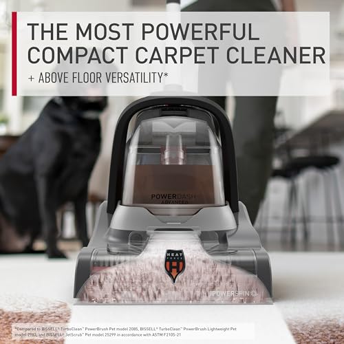 Hoover PowerDash Pet Advanced Compact Carpet Cleaner Machine with Above Floor Cleaning, Lightweight Carpet Shampooer Machine, Pair with a Hoover Carpet Cleaner Solution for a Bright, Refreshed Home - style: PowerDash Advanced