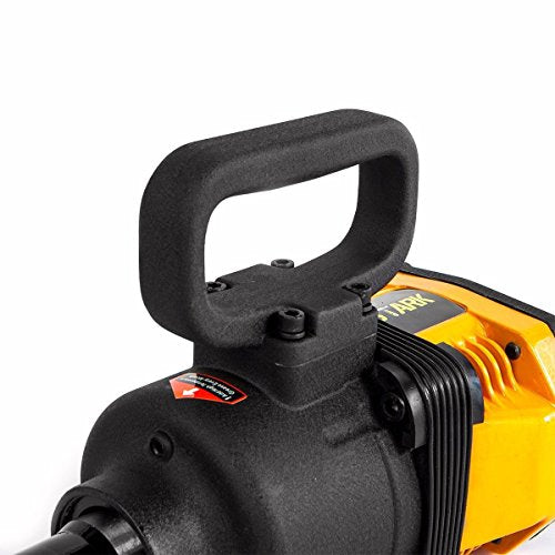 Stark USA 1" inch Heavy Duty Air Impact Wrench Gun Long Shank Pneumatic Truck (38mm & 41mm Socket) Impact Gun Heavy Duty Repairs and Maintenance with Carrying Case - color: Black/Orange