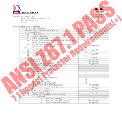 HTS HUNTERSKY Ballistic Tactical Shooting Glasses ANSI Z87+ UV400 Protective Eyewear - color: Khaki Dots Clear