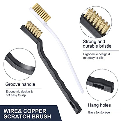 Complete 26-Piece 3D Printer Nozzle Wrench Maintenance Kit: Includes 20 Cleaning Pins with Storage Box, 2 Tweezers, 2 Copper Wire Brushes, 2 L-Shaped Wrench Tools for Optimal 3D Printing Performance - style: 3D printer nozzle cleaning
