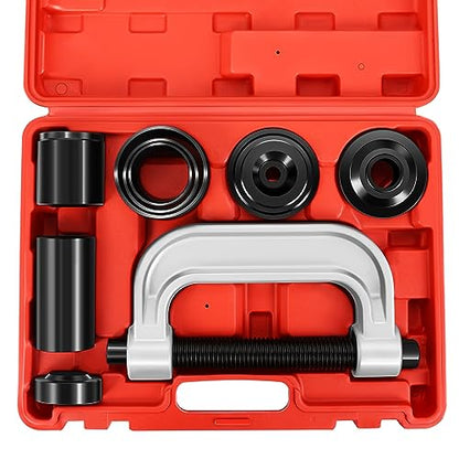 ‎DNA Motoring 10pcs Ball Joint Press Removal/Installation Tool Set with Adapters for Most 2WD 4WD Cars Light Trucks,Red, TOOLS-00311 - style: 10 Ball Joint Press set 1