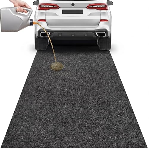 1 Pcs Oil Spill Mat Set (36"×60") - Complete Garage Floor Protection - Front & Rear Car Coverage - Reusable Washable Oil Drip Mats