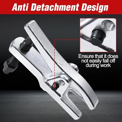 Ball Joint Separator Adjustable Ball Joint Removal Tool Opening Range 1-1/3" to 2-1/8", Universal Tie Rod Removal Tools for Separating Arms, Tie Rods, and Balls Joints on Cars, Light Trucks