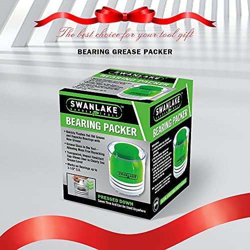 SWANLAKE GARDEN TOOLS Premium Bearing Packer Kit, Portable Handy Wheel Bearing Packer Tool, Effortlessly Flushes Old Grease and Repacks Wheel Bearings
