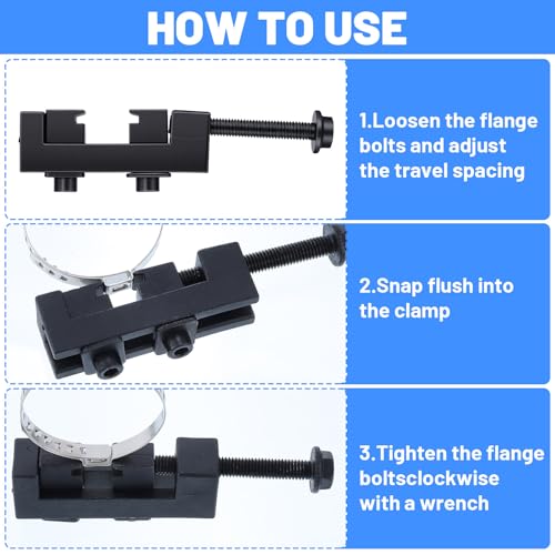 Axle Boot Clamp Tool, with 20 PCS 304 Stainless Steel Single Ear Hose Clamp, Drive Shaft CV Axle Boot Clamps Removal and Installation Tool (10pcs Small+ 10pcs Large)