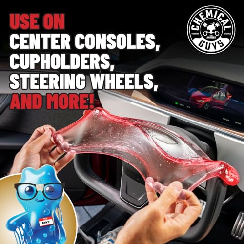 Chemical Guys, Sticky Icky Car Cleaning Gel, Apple & Strawberry, 4 Pack - size: 3.5 Ounce (Pack of 4), style: Various