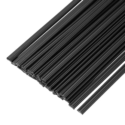 MECCANIXITY 30pcs 10 Inch Plastic Welding Rods PP Welding Strips Welder Rods for Car Bumper, Kayak Repair, Plastic Welder, Black - color: Black, size: 10 Inch
