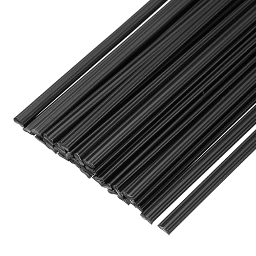 MECCANIXITY 30pcs 10 Inch Plastic Welding Rods PP Welding Strips Welder Rods for Car Bumper, Kayak Repair, Plastic Welder, Black - color: Black, size: 10 Inch