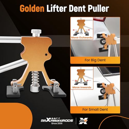 maXpeedingrods Dent Remover Tool for Car, Auto Dent Puller Kit, Paintless Small Dent Removal Kit, Car Body Dent Repair Tool Kit for Fridge Fefrigerator Metal Surface, 65 PCS - size: 65 PCS