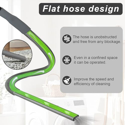 Dryer Vent Cleaner Universal Vacuum Hose Attachment Fits All Vacuums Cleaner Deep Cleaning Tools for Clogged Ducts & Lint Removal (Grey) - color: Gray