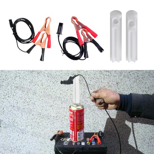 Fuel Injector Cleaner Kit, Universal Fuel Injector Flush Cleaner Adapter DIY Cleaning Tool Kit with Test Lead, for Car Fuel Injector Tester Fuel Pump Pressure Test