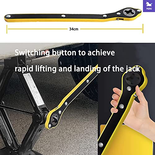 Scissor Jack for Car,Car Jack Kit - Tire Jack with Energy-Saving Ratchet Handle,Can Support a Maximum Weight of 1.5T (3307lb),Portable, Suitable for Small Cars and SUV (Saving Handle-1.5 tons) - size: Saving Handle-1.5 tons