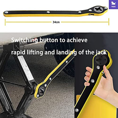 Scissor Jack for Car,Car Jack Kit - Tire Jack with Energy-Saving Ratchet Handle,Can Support a Maximum Weight of 1.5T (3307lb),Portable, Suitable for Small Cars and SUV (Saving Handle-1.5 tons) - size: Saving Handle-1.5 tons