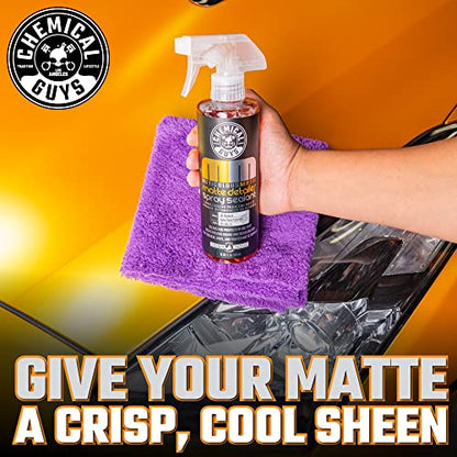 Chemical Guys, Meticulous Matte & Satin Finish Detailer & Sealant, 16 oz | Quick detailer for satin and matte finishes and vinyl wraps, cleans streak-free without adding unwanted gloss