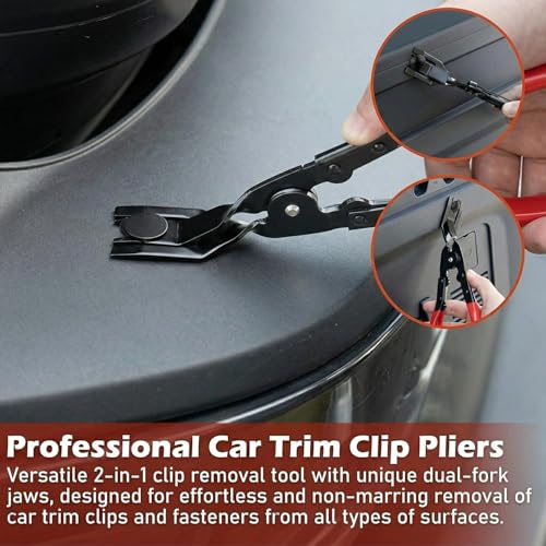 6Pcs Electrical Disconnect Pliers Set Automotive Electrical Connector Removal Tool High-carbon Steel Professional Hose Clamp Kit with Terminal Removal Tool Ideal for Automotive Repairs in Tight Spaces