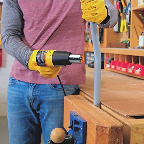 Wagner Spraytech 0503008 HT1000 Heat Gun, 2 Temp Settings 750ᵒF & 1000ᵒF, Great for Soften Paint, Caulking, Adhesive, Putty Removal, Shrink Wrap, Bend Plastic Pipes, Loosen Rusted Nuts Bolts, Yellow - size: HT1000