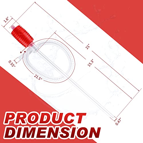 BBTO 8 Pcs Hand Siphon Pump Gas Liquid Manual Handheld Portable Transfer Fuel Pump for Vehicles and Lawn Mowers Efficient Kerosene Water Light Oil Petrol Alcohol