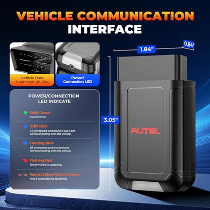Autel Original MaxiVCI V150 VCI150 OBD2 Bluetooth Adapter | 2026 VCI 150 Car Wireless Communication Interface, for Autel Diagnostic Scanner MK900BT MP900BT MP900TS MK900TS MX900TS TS900