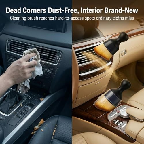 Car Detailing Brush Set, Soft Bristle Interior Cleaning Brushes for Car Dust Removal, Dashboard, Air Vent and Seat Crevice Cleaning (20Pcs With Dust Cover) - color: 20Pcs With Dust Cover