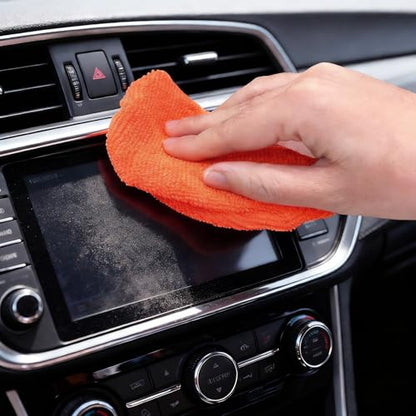 XINDELL 5 Pack Windshield Cleaner Microfiber Pads – Replacement Heads Cover for Xindell Tools. Washable & Reusable 5.7" W Triangle Pads (Red). Fits Window Reach Tool - Handle Not Included - color: Crimson Orange