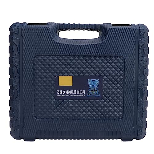 Coolant System Vacuum Refill Kit, Radiator Pressure Leak Tester Antifreeze Filler with Universal Fitting, Lightweight Portable Toolbox for Most Vehicles