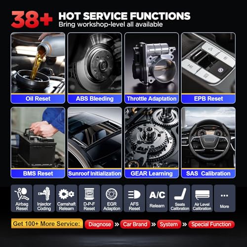 LAUNCH X431 Pro V5.0 2026 New Generation Automotive Diagnostic Scanner Tool, OEM Bluetooth Bidirectional OBD2 Scan Tool with CANFD & DOIP, 38+ Special Functions for All Cars