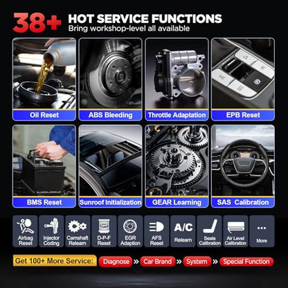 LAUNCH X431 Pro V5.0 2026 New Generation Automotive Diagnostic Scanner Tool, OEM Bluetooth Bidirectional OBD2 Scan Tool with CANFD & DOIP, 38+ Special Functions for All Cars