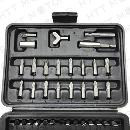 100 - Pcs 1/4 Torx Hex Torq Security Bit Set Tamper Proof Case Screwdriver - size: 100 Piece set
