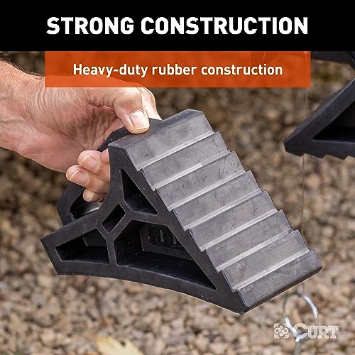 CURT 22801 HD Wheel Chock (Bulk) - size: Single