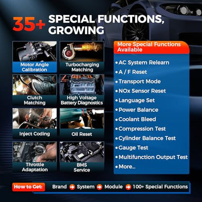 LAUNCH X431 CRP919X Elite CANFD & DOIP Diagnostic Tool, 2025 ECU Coding, FCA AutoAuth, Bidirectional Scan Tool, V.A.G Guided, 35+ Reset, All Systems Diagnostic Scanner, 150+ Brands Car Scanner
