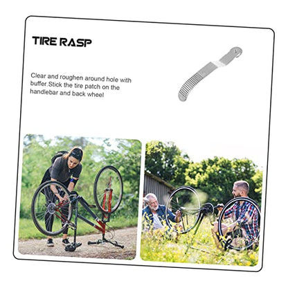Ciieeo Durable Tire Rasp File Tool for Bike Repair Lightweight Tire Patch Kit and Buffer for Inner Tube Fixing and Puncture Repairs