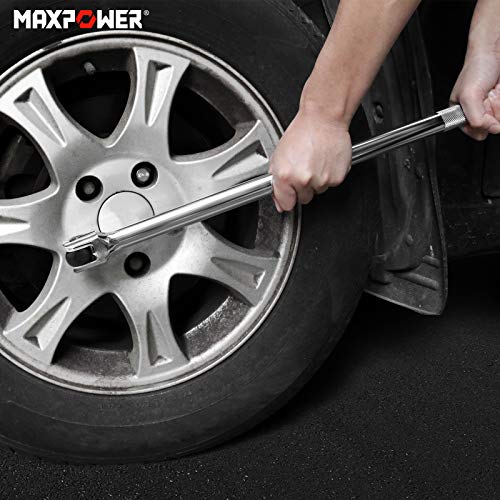 MAXPOWER Heavy Duty 3/4 Drive Breaker Bar 24-inch with Flex Handle - size: 24"