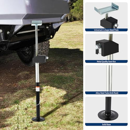 Garvee 8 Pack RV Slide Out Support Jacks | 40,000lb Heavy Duty Rv Stabilizer Jacks Support, 21"-49" Quick-Lift Adjustable - Power Drill & Hand Crank - size: 8 Pack