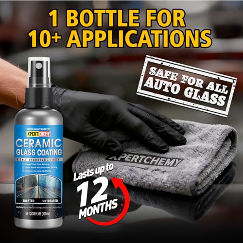 Car Clay Bar 4 Pack 400g(4x100g) and Ceramic Glass Coat Protectant, Long-Lasting and Durable Ceramic Coating, Auto Detailing Premium Grade No Scratch Magic Clay Bars Cleaner Kit