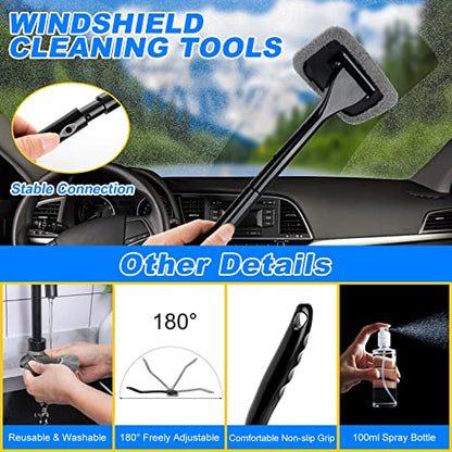 39Pcs Car Cleaning Wash Kit Interior Detailing Cleaner Kit with High Power Handheld Vacuum, Brush Set, Windshield Tool, Duster, Towels, Tire Brush, Complete Car Care Tools, Blue - color: Blue, size: 39Pcs