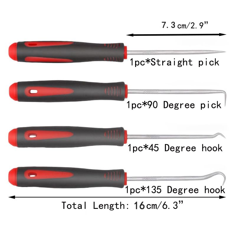 Short Set,Oil Seal Hook, Pull Out The Hook, Oil Seal Screwdriver Pull Out and Remove.Assembly and Removal of Small Parts,Automobile, Electronics Home Repair Tools