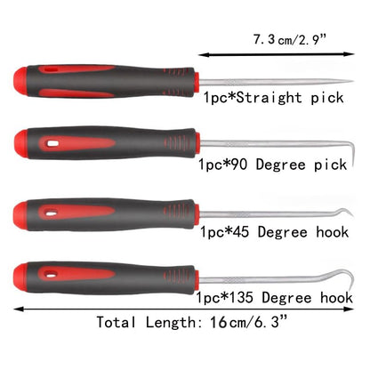 Short Set,Oil Seal Hook, Pull Out The Hook, Oil Seal Screwdriver Pull Out and Remove.Assembly and Removal of Small Parts,Automobile, Electronics Home Repair Tools