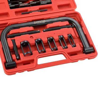 ATPEAM Auto Valve Spring Compressor C Clamp Tool Set Suitable for Motorcycle, ATV, Car, Small Engine Vehicle Equipment