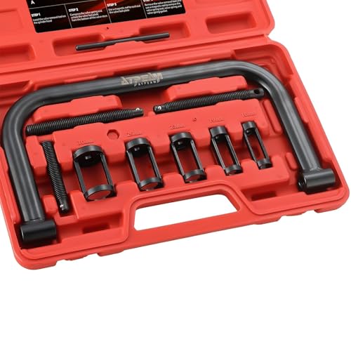 ATPEAM Auto Valve Spring Compressor C Clamp Tool Set Suitable for Motorcycle, ATV, Car, Small Engine Vehicle Equipment