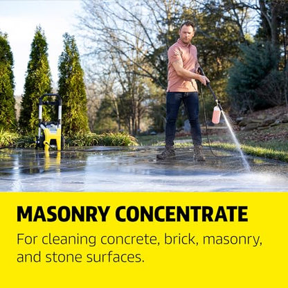 KÄRCHER Concrete & Driveway Cleaner, Cleans Concrete, Brick, Mansory, and Stone Areas, Highly Concentrated, Makes up to 40 gal of Cleaner, Readily Biodegradable, For Pressure Washers - style: Concrete & Driveway Cleaner