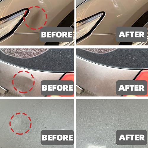 Car Dent Puller Kit,dent Removal Kit for Dent Repair with 5 Kinds of Dent Puller,Dent Lifter& Big Size Heavy Duty Slide Hammer &Bridge Puller for Hail Dent Removal Tools(103pcs no dent Light)