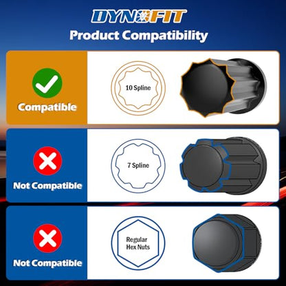 Dynofit 10 Spline Lug Nut Key Replacement for TA23-1/2, Compatible with Bimecc Lug Nuts and Bolts，an Impact Wrench can be Used,The Socket is Ideal Tool for Mechanics and DIY Enthusiasts - size: 10 Spline for TA23 with 1/2" Drive