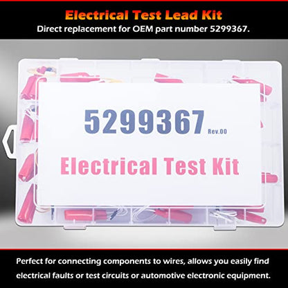 Bonbo 5299367 Test Lead Kit 16 Pieces Electrical Testers Wire Connectors Cables Set for Cummins Circuit Connection/Experiment