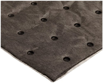 Oil-Dri L91001 15" W x 19" L Universal Middle Weight Bonded Perforated Pads (100 Mats/Box) - size: 100 Pads/Box, style: Middle Weight