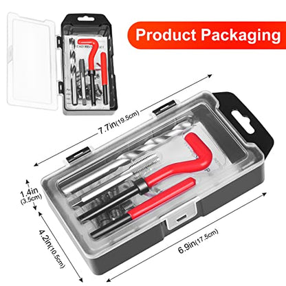 Thread Repair Kit M10 X 1.5mm, Metric Thread Repair Insert Kit | Compatible Hand Tool Set for Damaged Thread and Auto Repairing - size: Metric,M10×1.5mm